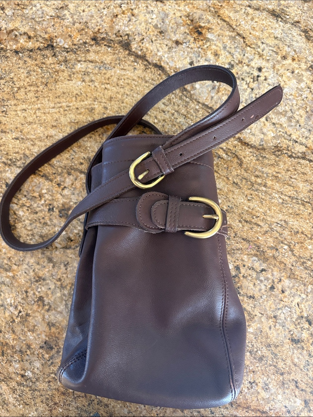 Vintage Coach Leather Soho Belted Pouch Bucket Bag 4156 Crossbody